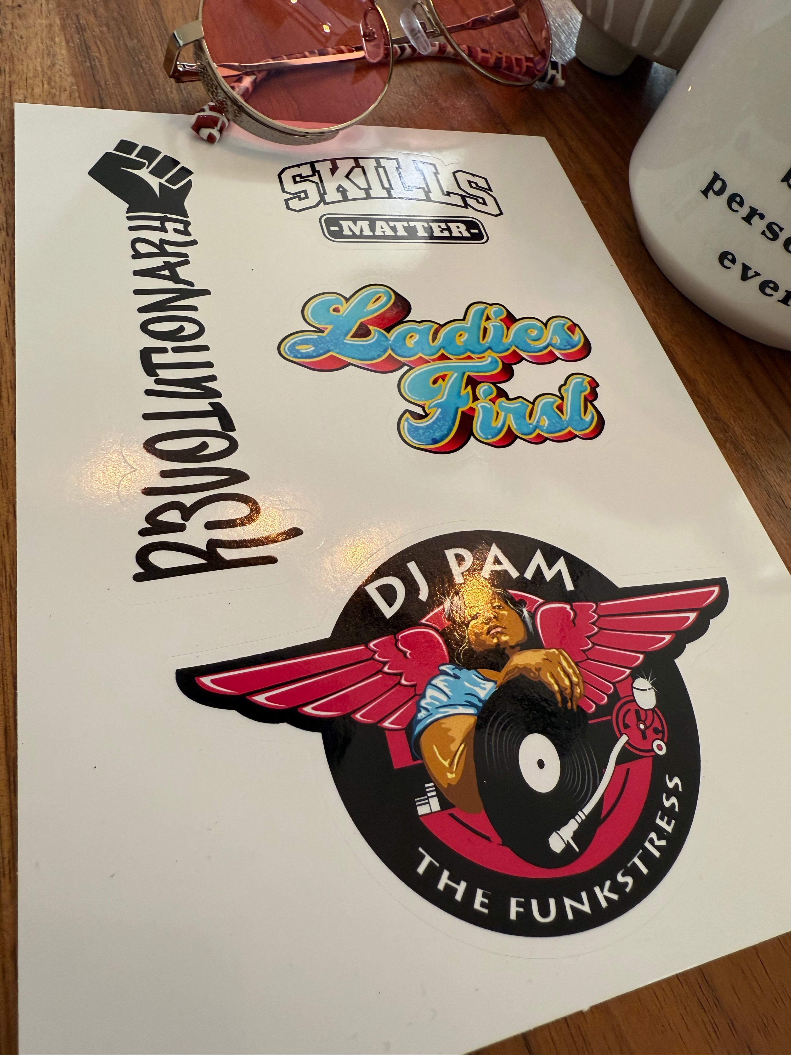 PAM THE FUNKSTRESS Sticker sheet