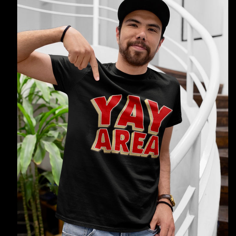THE RED & GOLD YAY AREA Unisex T-Shirt