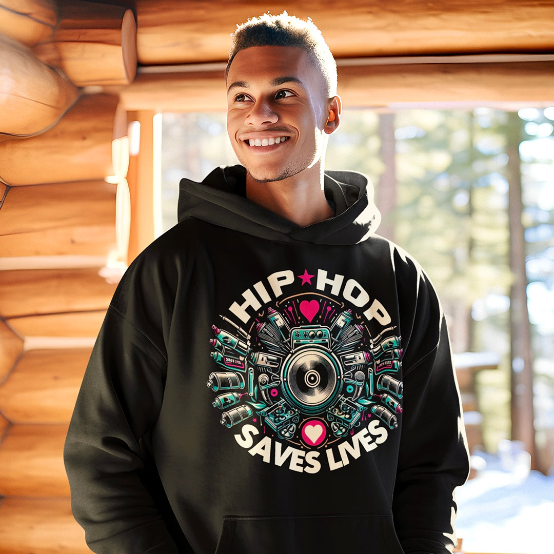 HIP HOP SAVES LIVES - GRAFFITI Hoodie - Beats 4 Hope
