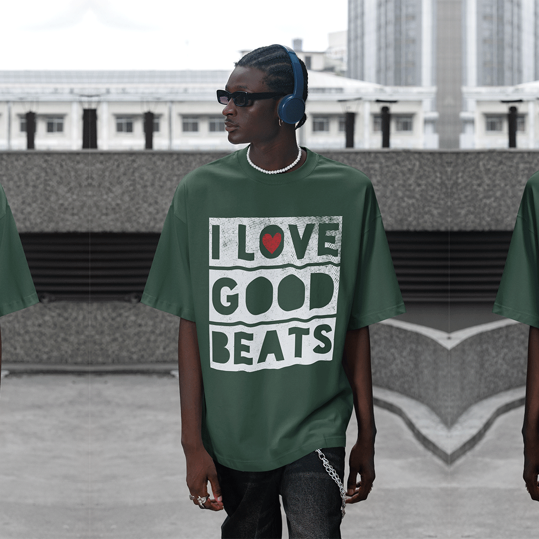 I LOVE GOOD BEATS Men's T-Shirt