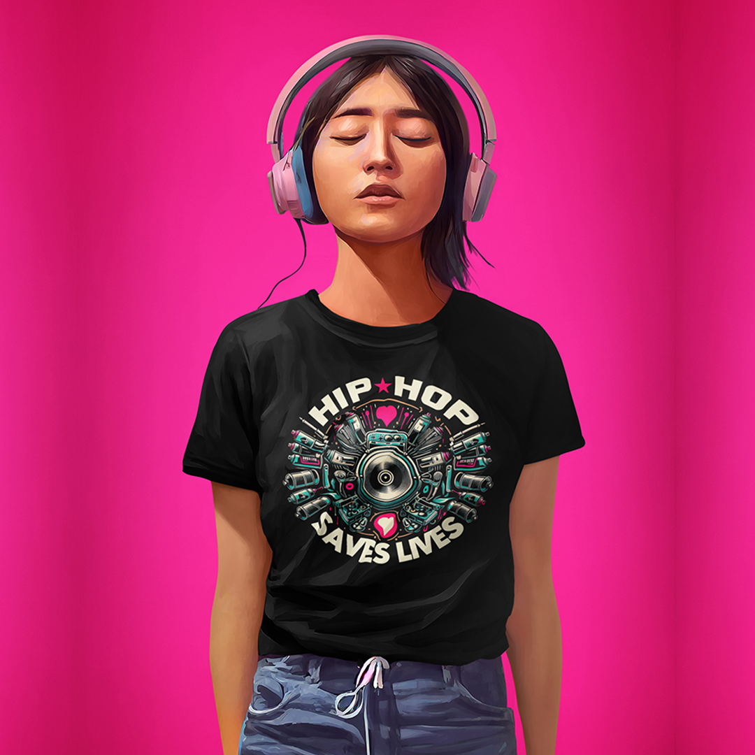 HIP HOP SAVES LIVES Graffiti T-Shirt - Beats 4 Hope