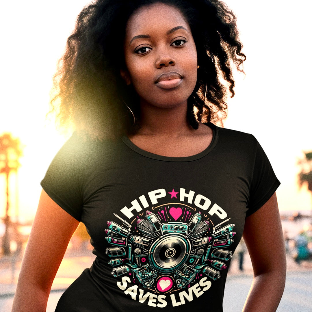 HIP HOP SAVES LIVES Graffiti T-Shirt - Beats 4 Hope