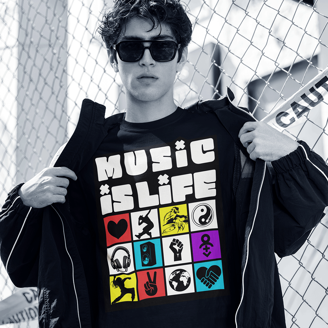 MUSIC IS LIFE Unisex T-Shirt - Beats 4 Hope
