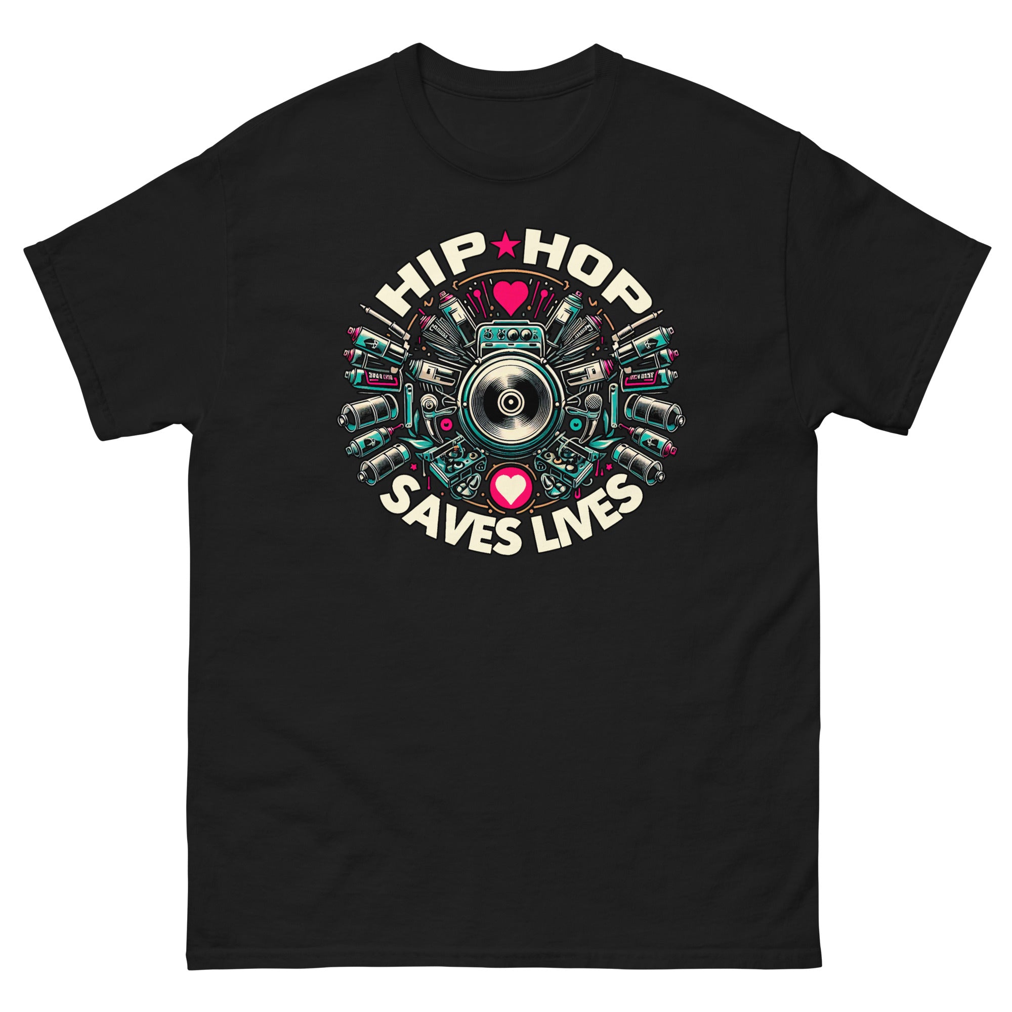 HIP HOP SAVES LIVES - Graffiti Men's T-Shirt - Beats 4 Hope