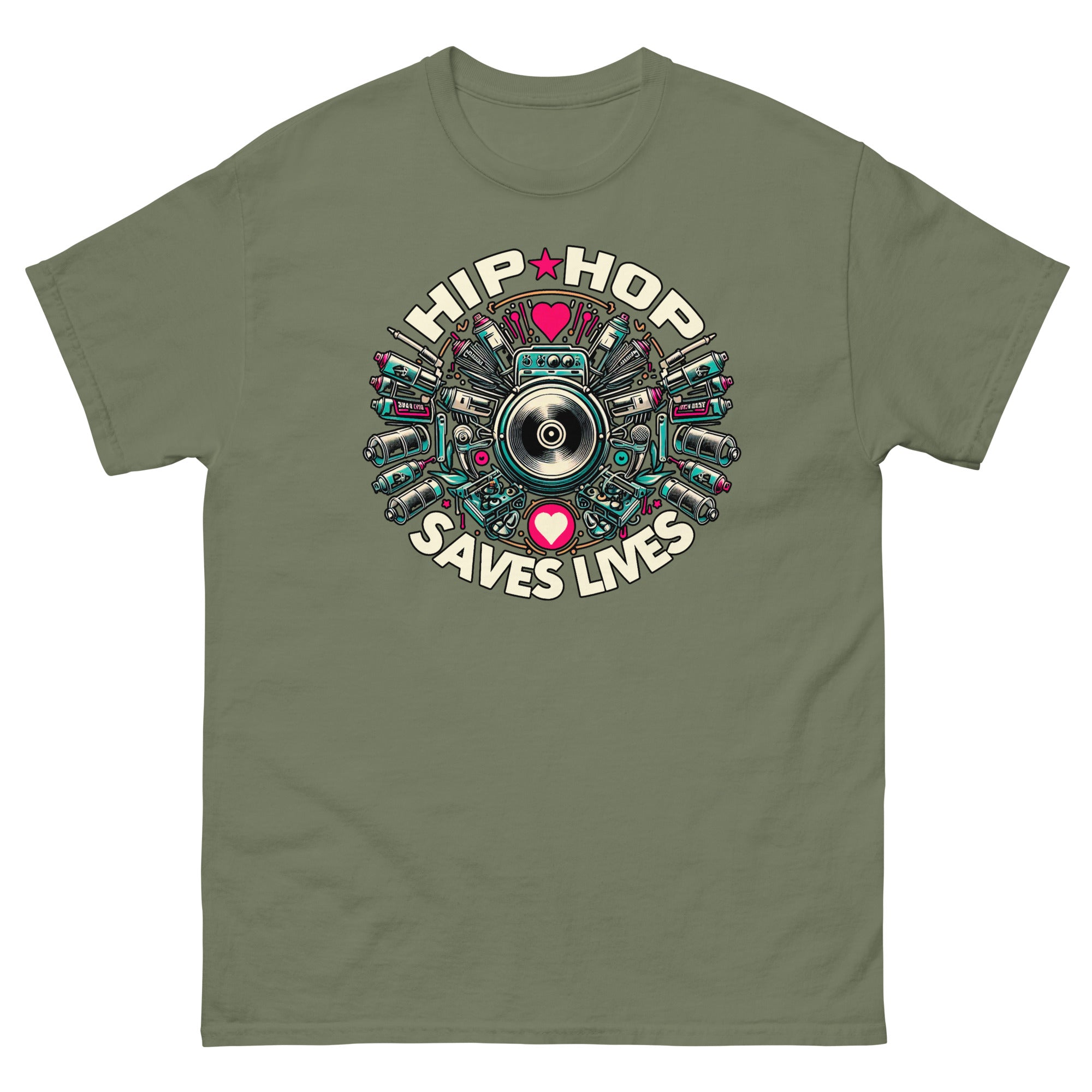 HIP HOP SAVES LIVES - Graffiti Men's T-Shirt - Beats 4 Hope
