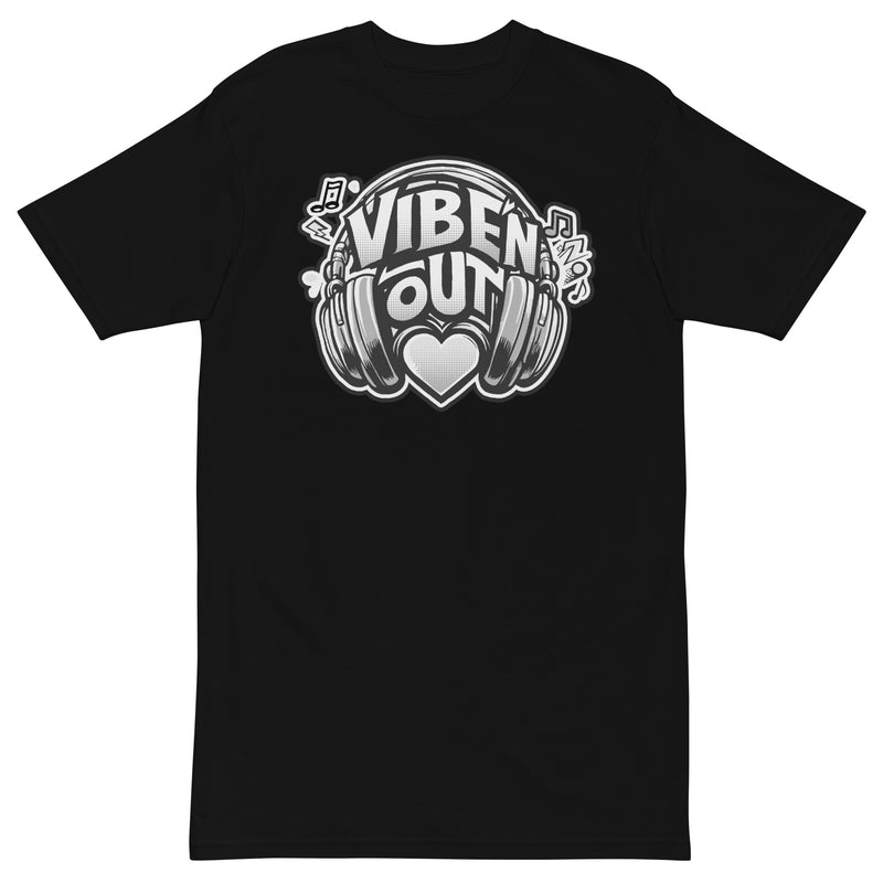 VIBE 'N OUT Black and White Premium Unisex T-Shirt