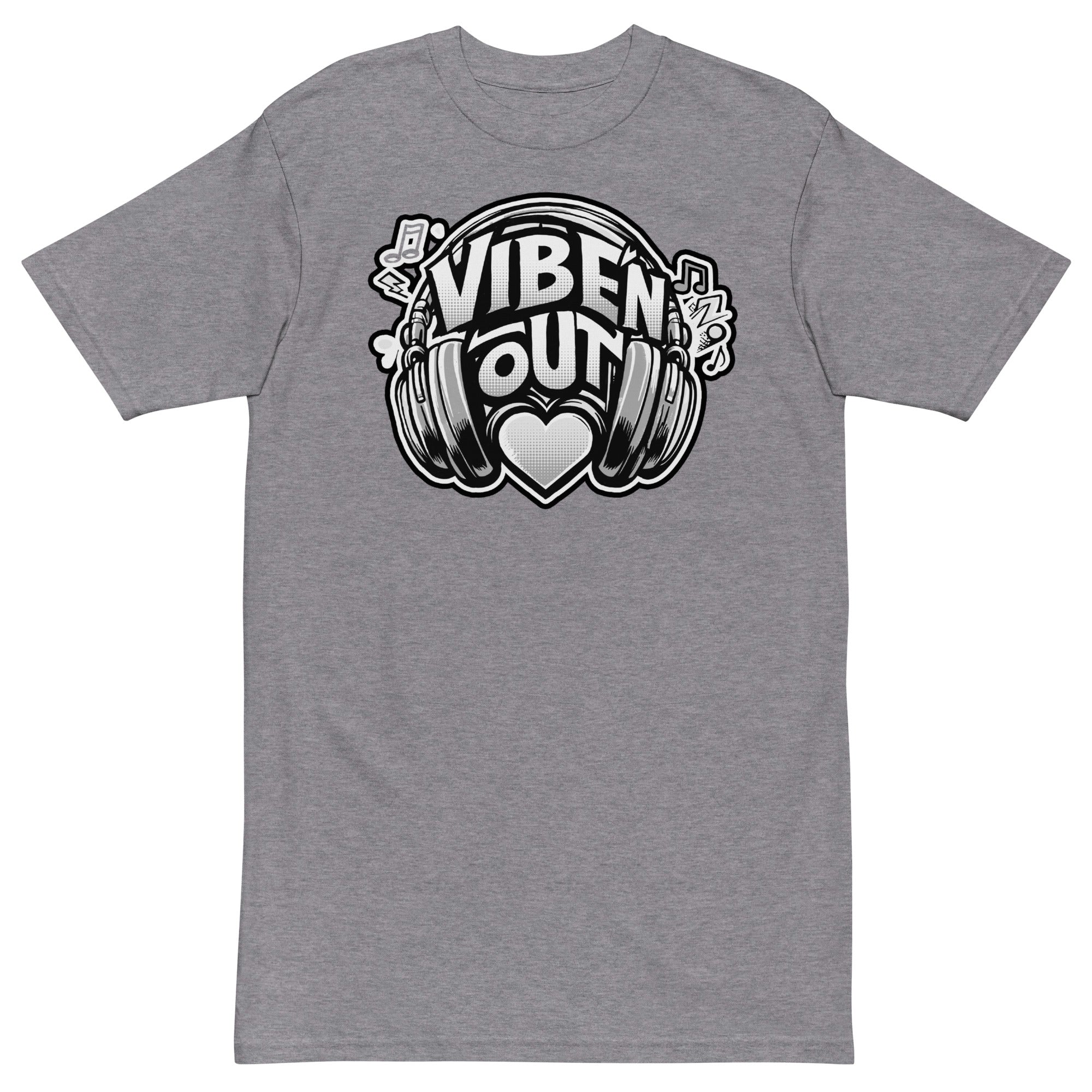 VIBE 'N OUT Black and White Premium Unisex T-Shirt