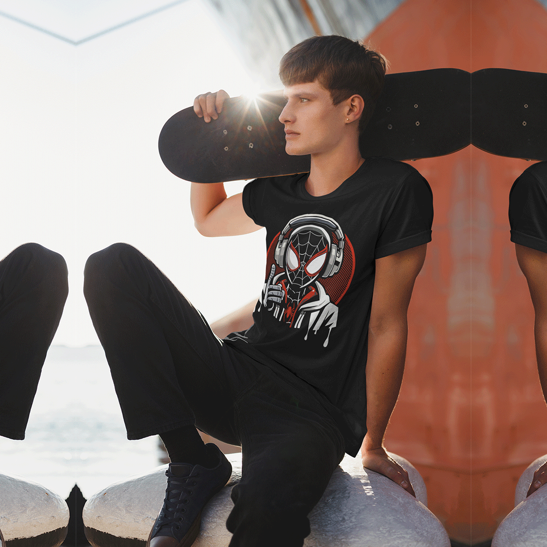 SPIDER VIBES Mens T- Shirt