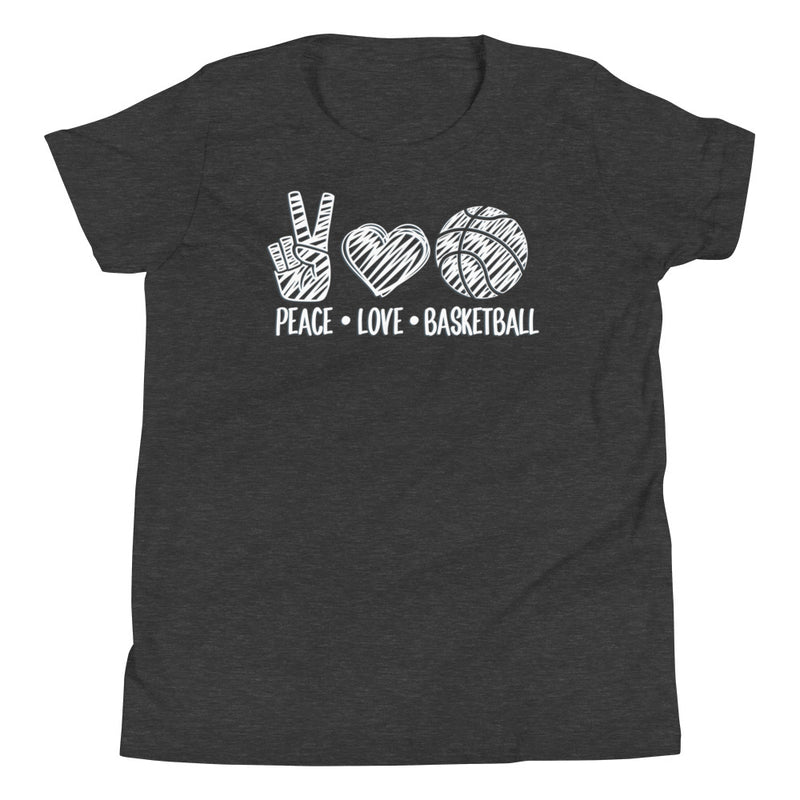PEACE LOVE BASKETBALL - Youth T-Shirt