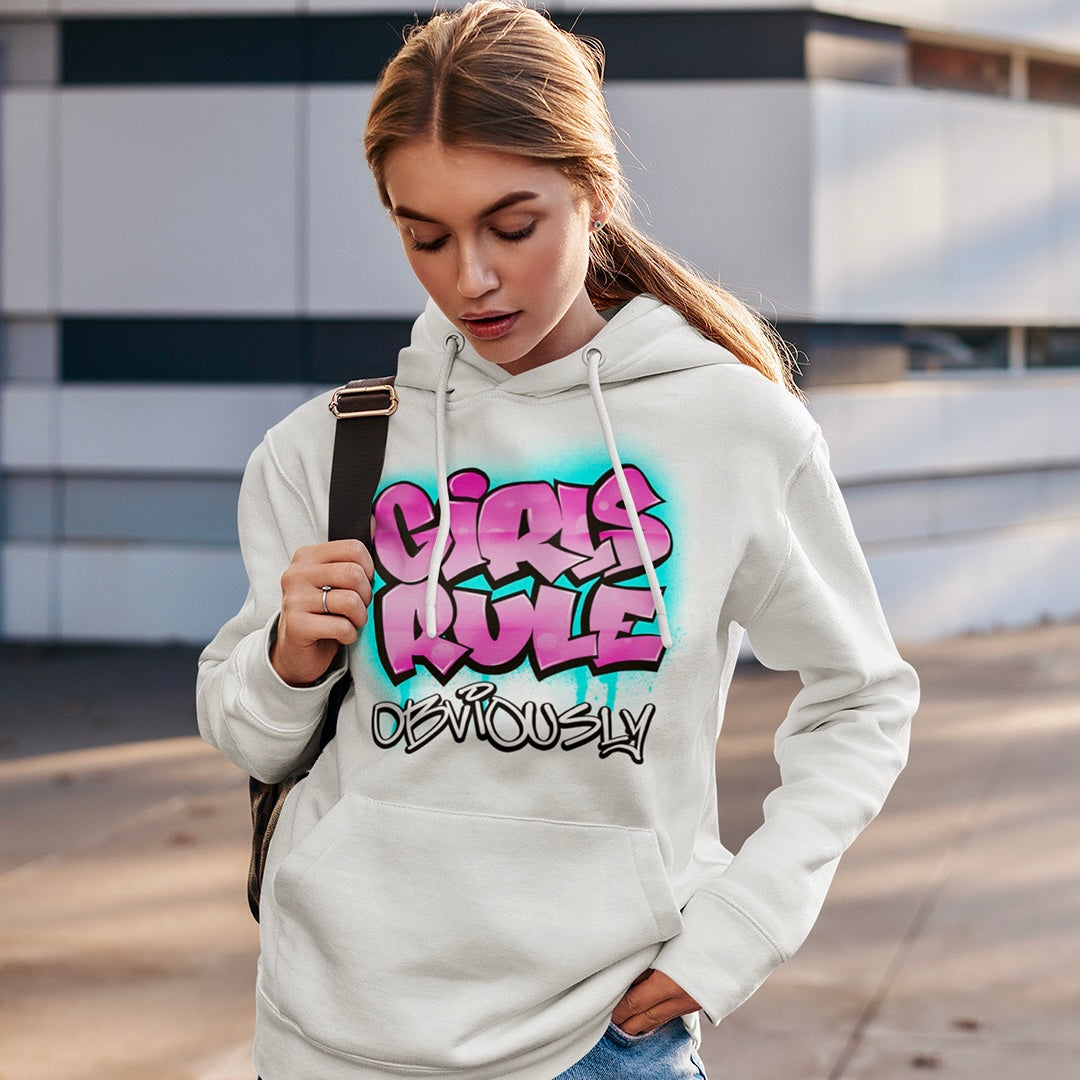 Girls Rule Obviously Adult Hoodie