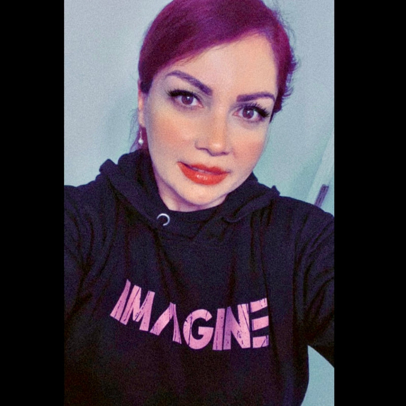 IMAGINE - Pink Unisex Hoodie