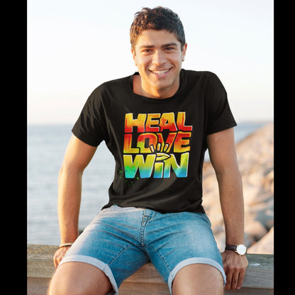 HEAL LOVE WIN Unisex T-Shirt - Beats 4 Hope