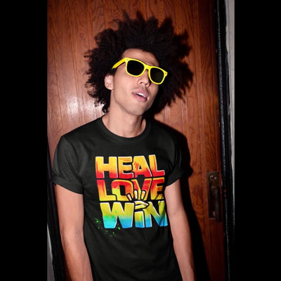 HEAL LOVE WIN Unisex T-Shirt - Beats 4 Hope