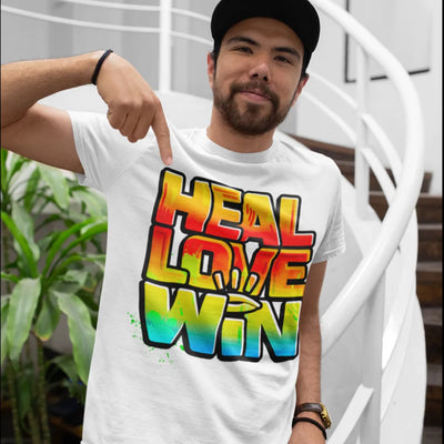 HEAL LOVE WIN Unisex T-Shirt - Beats 4 Hope