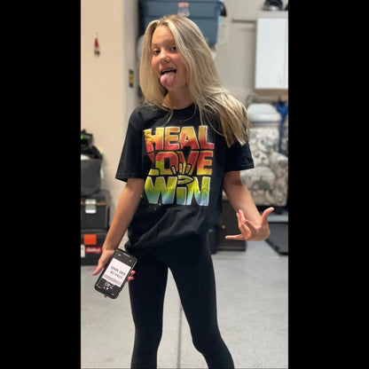 HEAL LOVE WIN Unisex T-Shirt - Beats 4 Hope