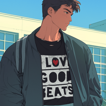 I LOVE GOOD BEATS Men's T-Shirt