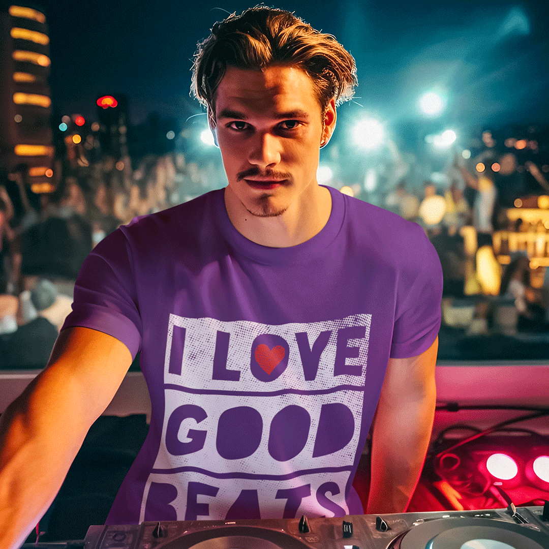 I LOVE GOOD BEATS Men's T-Shirt