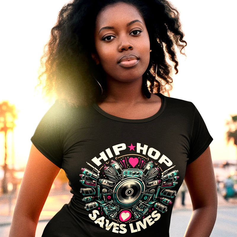 HIP HOP SAVES LIVES  Graffiti T-Shirt