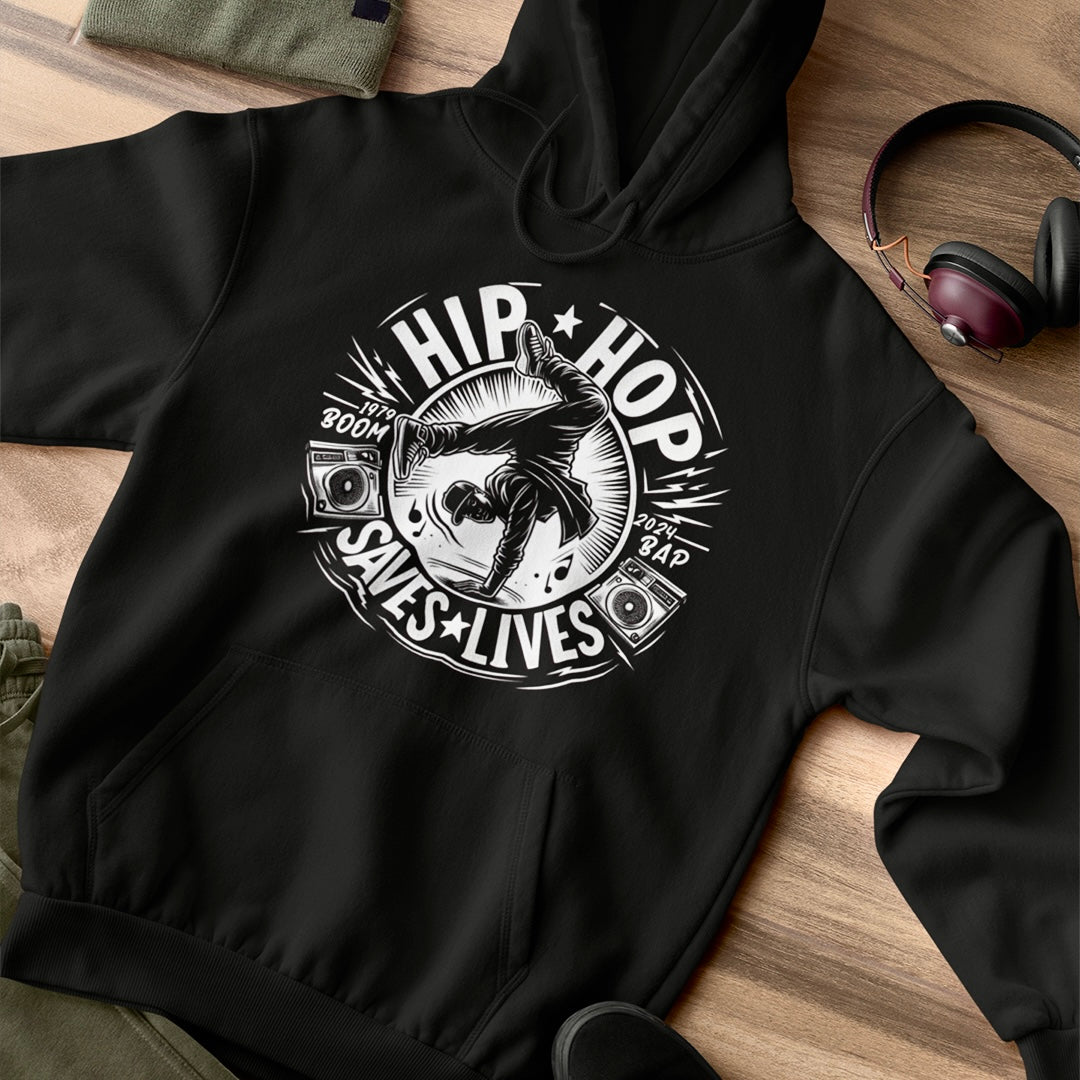 HIP HOP SAVES LIVES - Breaking Hoodie - Beats 4 Hope