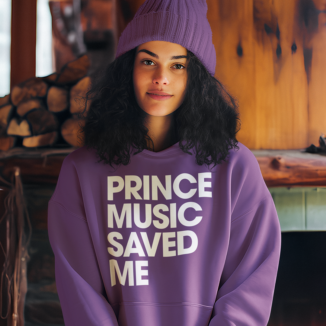 PRINCE'S MUSIC SAVED ME Premium Hoodie