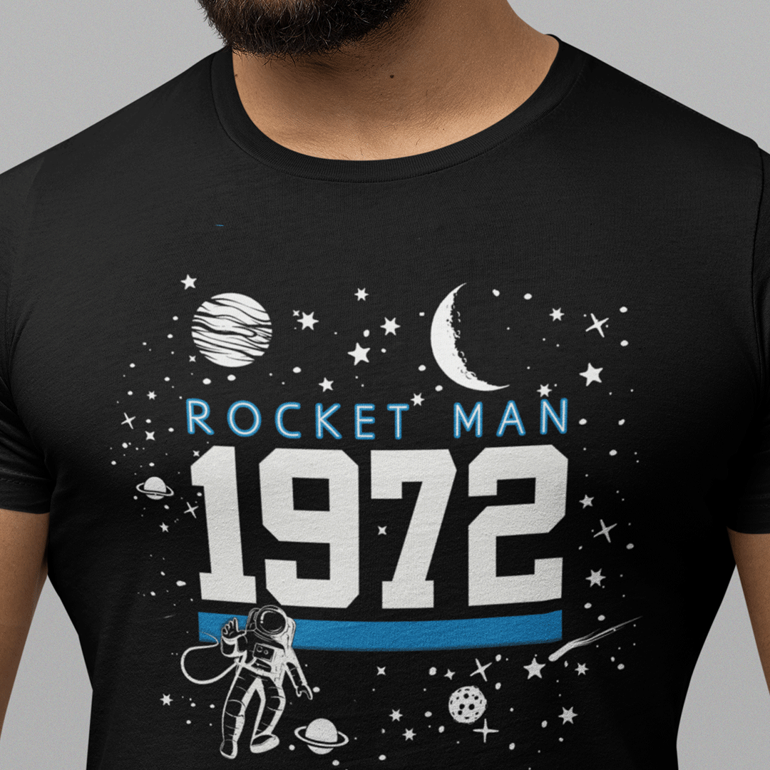 ROCKET MAN 1972  Men's T-Shirt