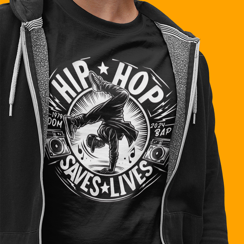 HIP HOP SAVES LIVES - Breaking T-Shirt