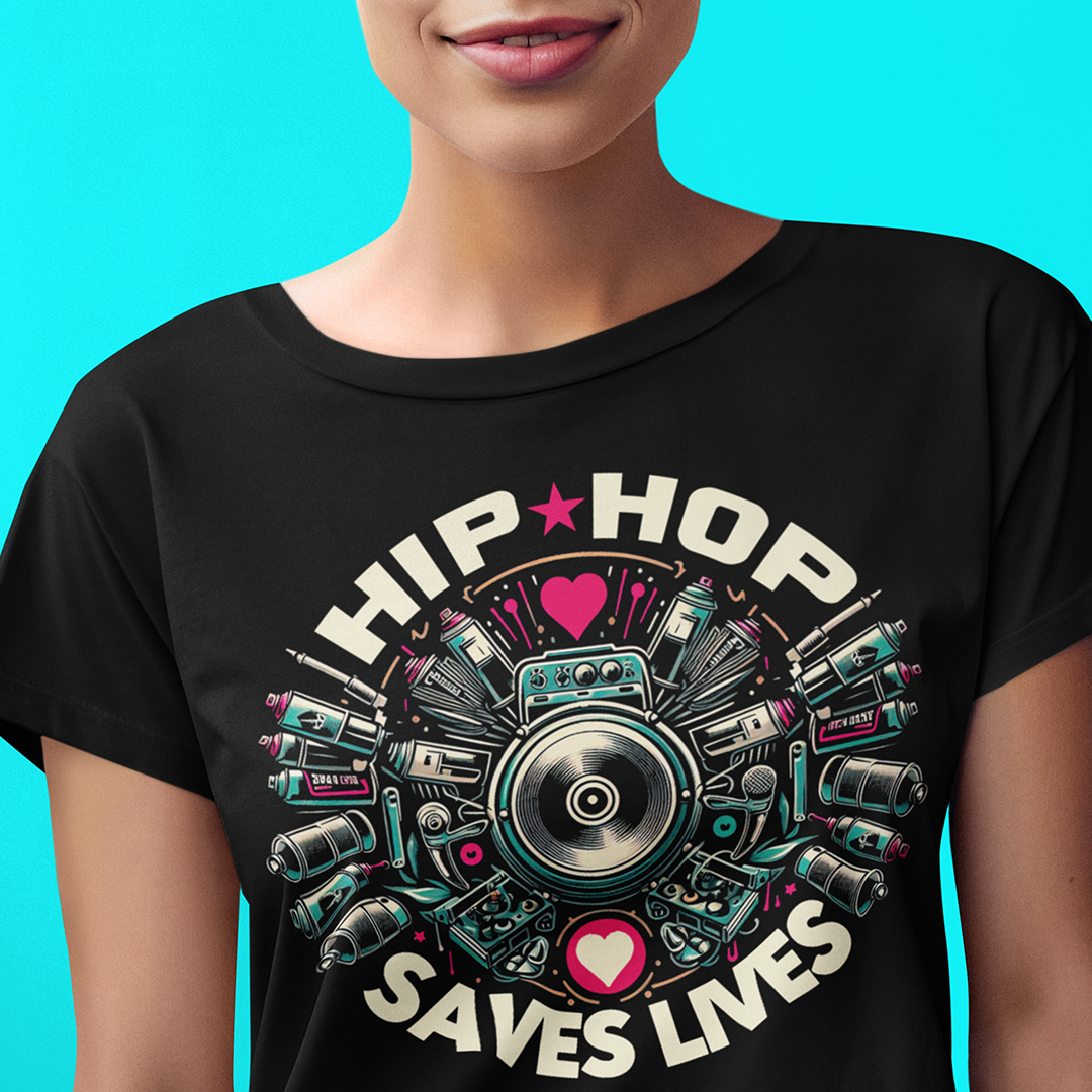 HIP HOP SAVES LIVES  Graffiti T-Shirt