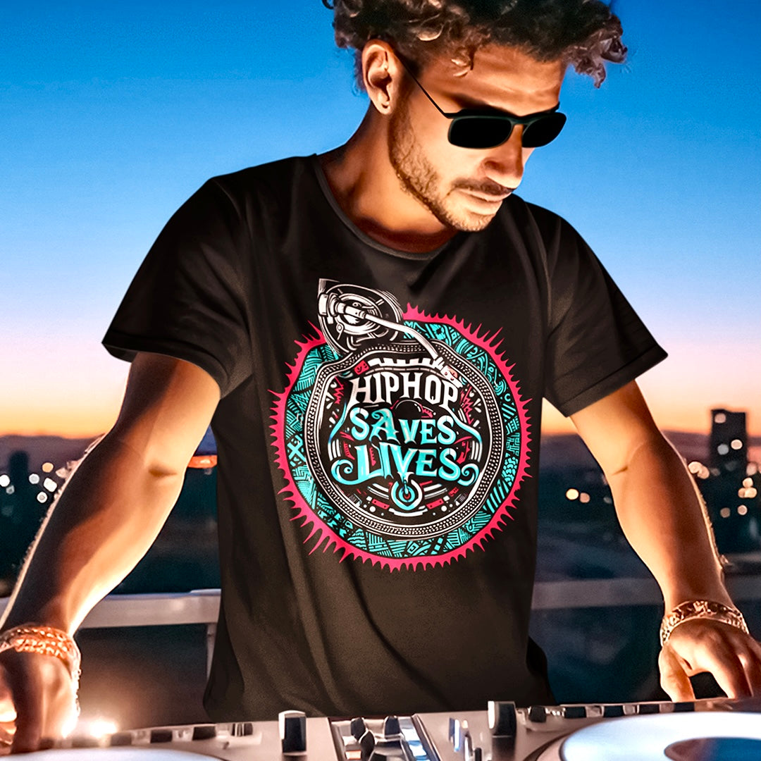 HIP HOP SAVES LIVES Dj T-Shirt - Beats 4 Hope