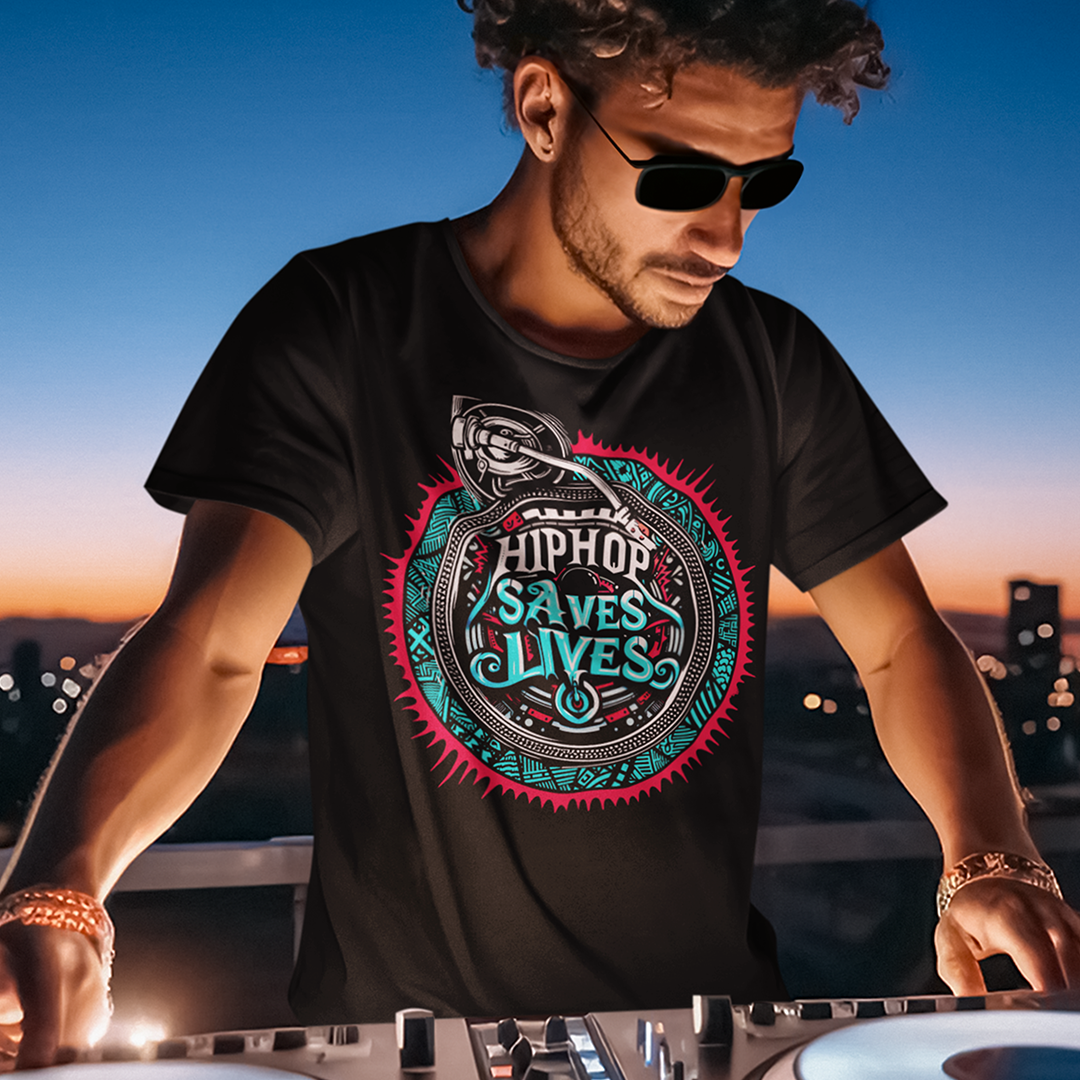 HIP HOP SAVES LIVES Men's DJ T-Shirt