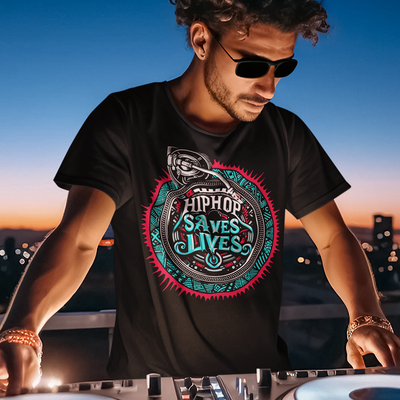HIP HOP SAVES LIVES Men's DJ T-Shirt - Beats 4 Hope