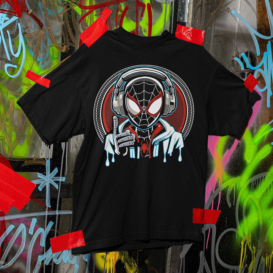 SPIDER VIBES Mens T- Shirt