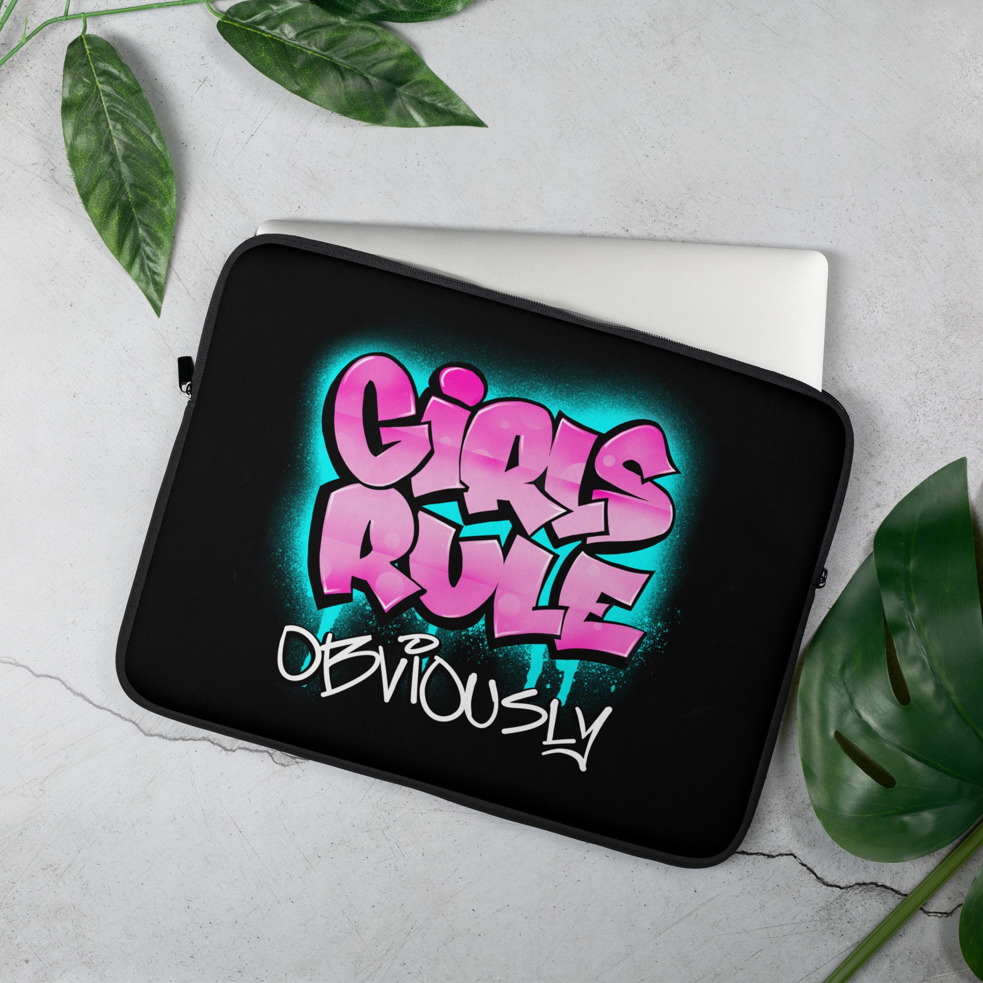 GIRLS RULE OBVIOUSLY - Laptop Sleeve