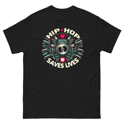 HIP HOP SAVES LIVES - Graffiti Men's   T-Shirt - Beats 4 Hope