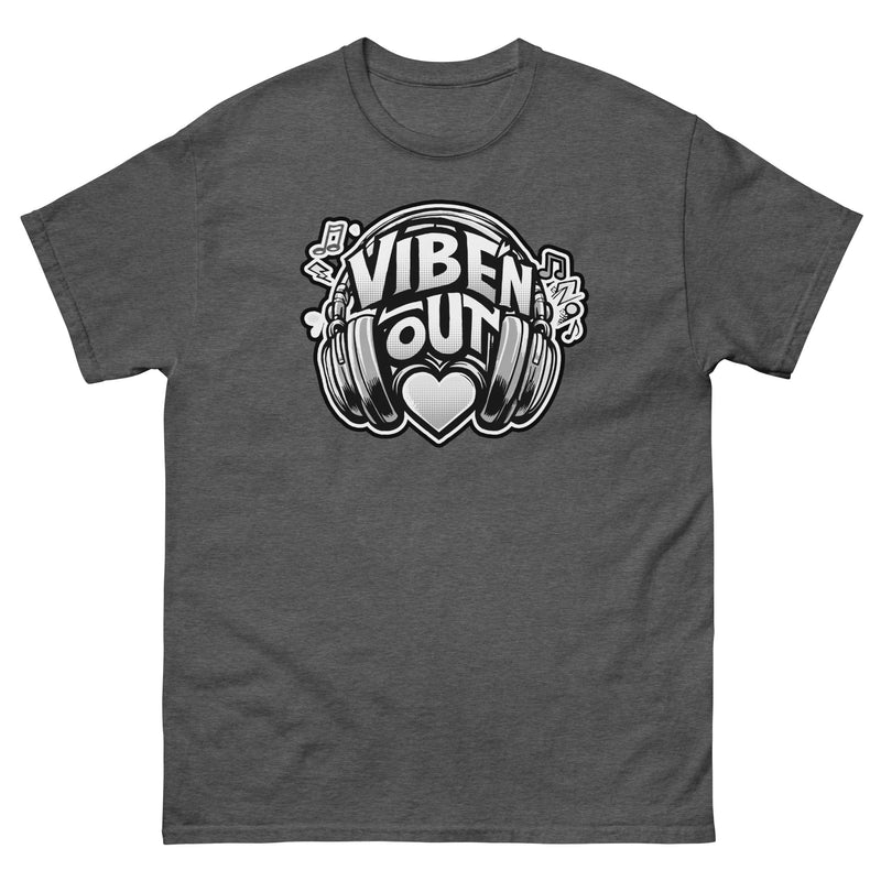 VIBE 'N OUT Black and White Men's T-shirt