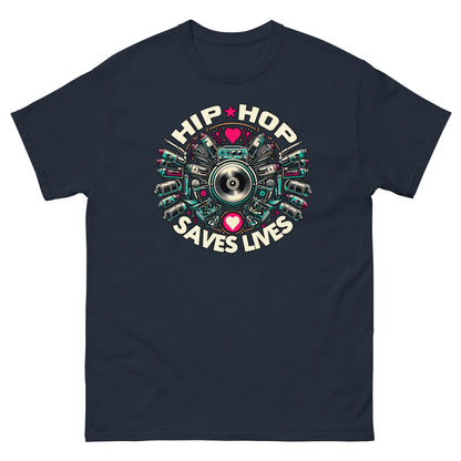 HIP HOP SAVES LIVES - Graffiti Men's   T-Shirt - Beats 4 Hope