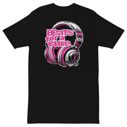 BEATS FOR A CURE - Headphones Premium Unisex T-Shirt - Black / S - Black / M - Black / L - Black / XL - Black / 2XL - Black / 3XL - Black / 4XL