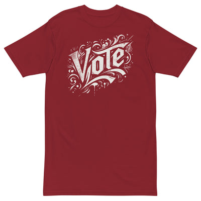 VOTE International Premium Unisex T-Shirt - Brick Red / S - Brick Red / M - Brick Red / L - Brick Red / XL - Brick Red / 2XL - Brick Red / 3XL - Brick Red / 4XL