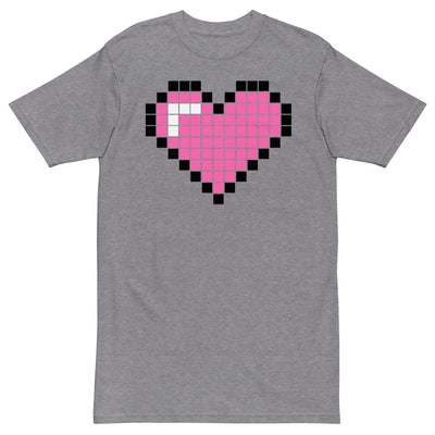 DIGITAL HEART - PINK Men’s Premium T-Shirt - Beats 4 Hope