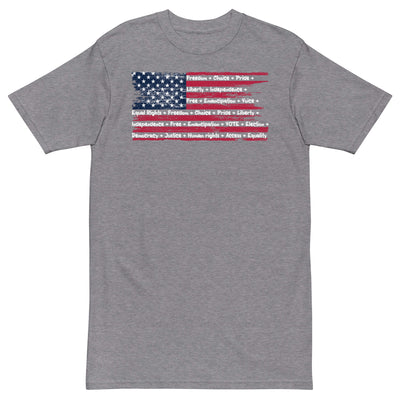 Vote USA - Premium Unisex T-Shirt - Carbon Grey / S - Carbon Grey / M - Carbon Grey / L - Carbon Grey / XL - Carbon Grey / 2XL - Carbon Grey / 3XL - Carbon Grey / 4XL