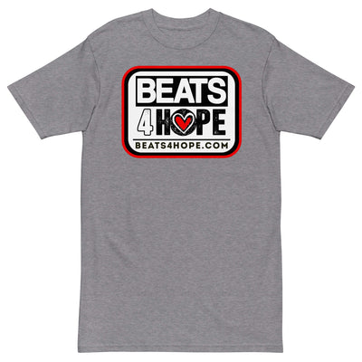 Beats4Hope Premium Logo T-shirt - Carbon Grey / S - Carbon Grey / M - Carbon Grey / L - Carbon Grey / XL - Carbon Grey / 2XL - Carbon Grey / 3XL - Carbon Grey / 4XL