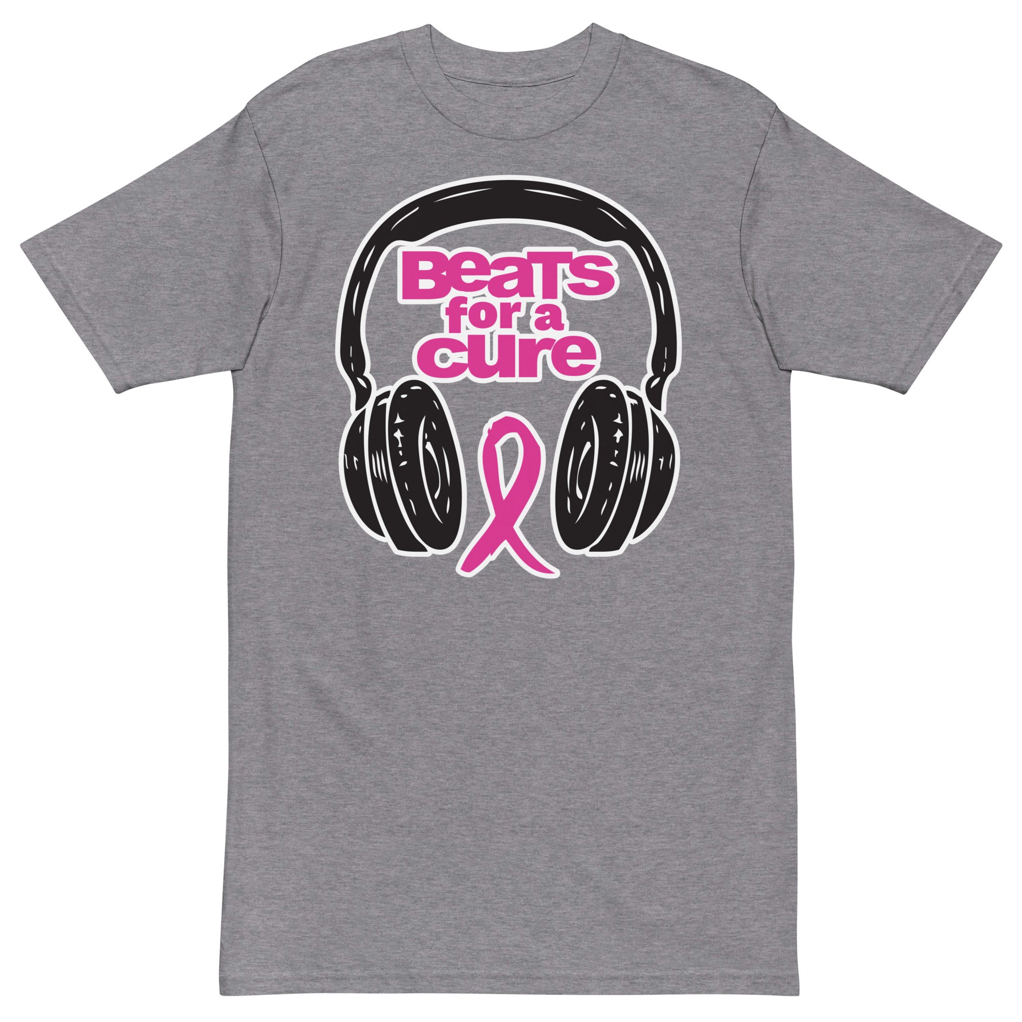 BEATS FOR A CURE Remix Premium T-Shirt - Carbon Grey / S - Carbon Grey / M - Carbon Grey / L - Carbon Grey / XL - Carbon Grey / 2XL - Carbon Grey / 3XL - Carbon Grey / 4XL