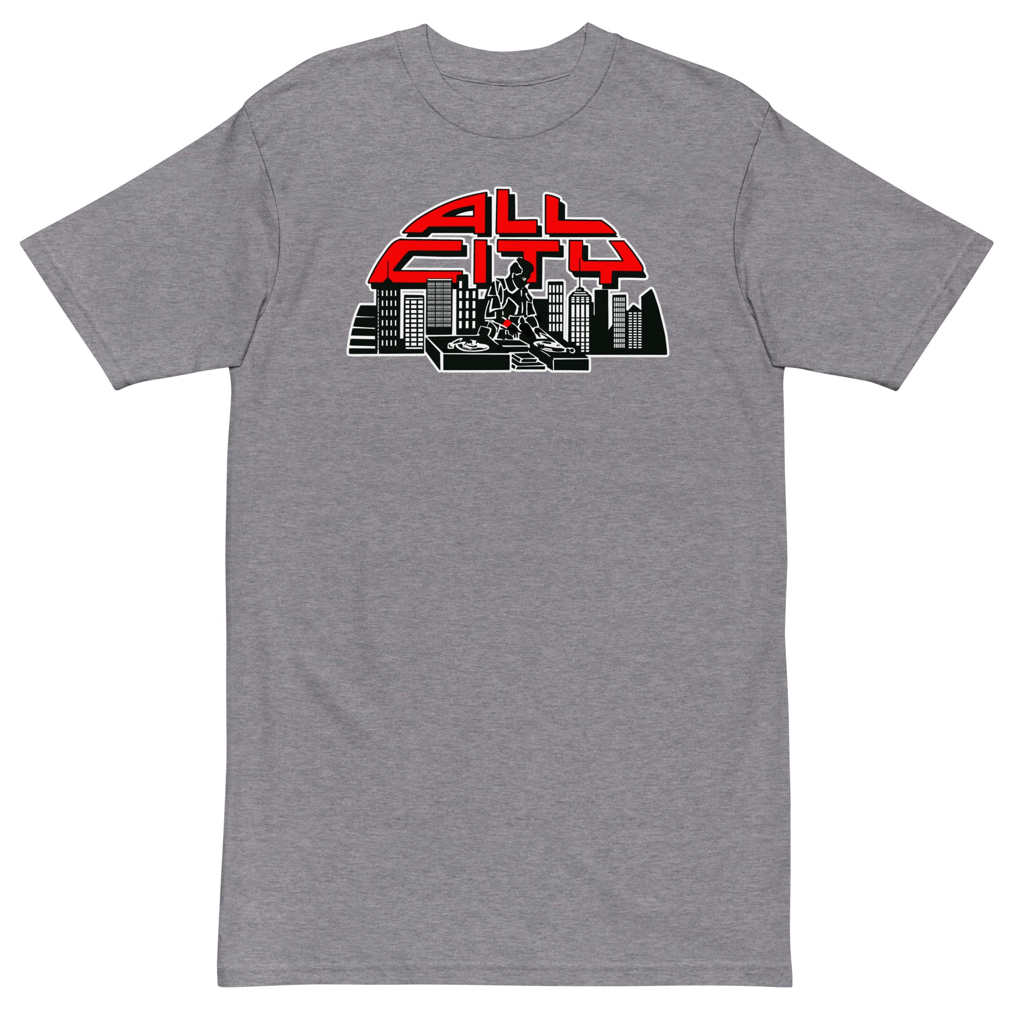 ALL CITY Records Premium T-Shirt - Carbon Grey / S - Carbon Grey / M - Carbon Grey / L - Carbon Grey / XL - Carbon Grey / 2XL - Carbon Grey / 3XL - Carbon Grey / 4XL