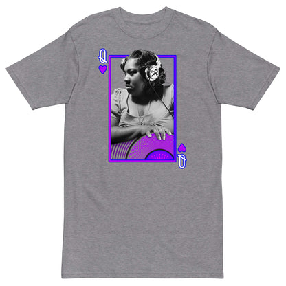 Purple Pam - Queen of the Turntable Unisex T-Shirt - Carbon Grey / S - Carbon Grey / M - Carbon Grey / L - Carbon Grey / XL - Carbon Grey / 2XL - Carbon Grey / 3XL - Carbon Grey / 4XL