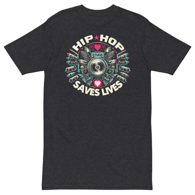 HIP HOP SAVES LIVES GRAFFITI - Men’s Premium T-Shirt - Beats 4 Hope