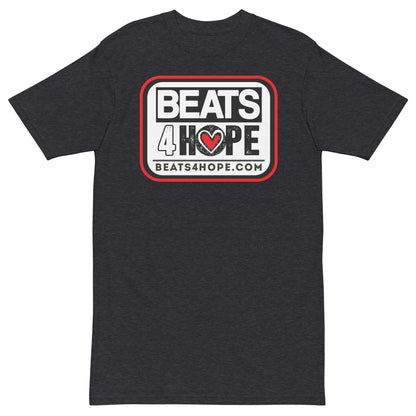 Beats4Hope Premium Logo T-shirt - Charcoal Heather / S - Charcoal Heather / M - Charcoal Heather / L - Charcoal Heather / XL - Charcoal Heather / 2XL - Charcoal Heather / 3XL - Charcoal Heather / 4XL