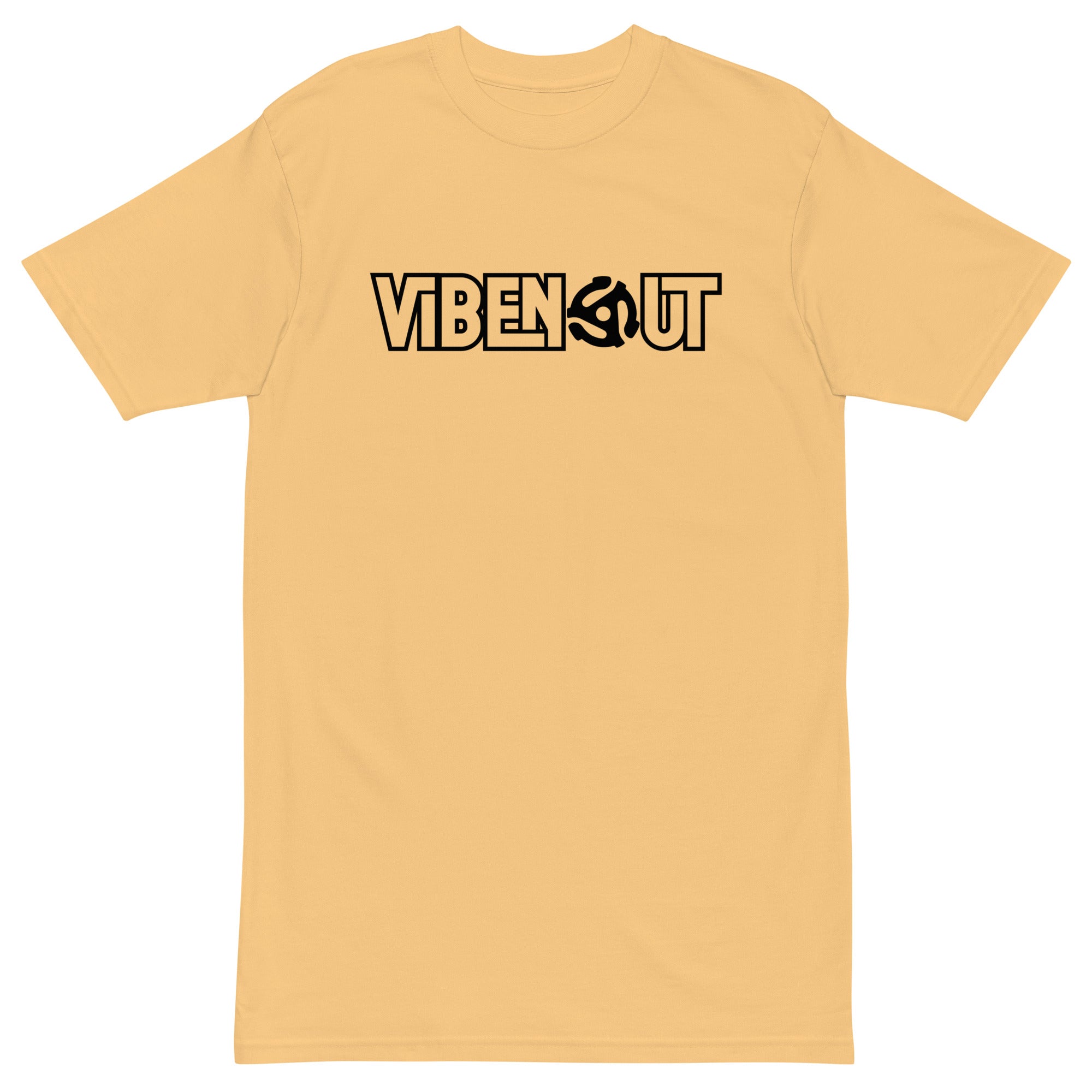 VIBE'N OUT 45 - Premium Unisex T-Shirt - Vintage Gold / S - Vintage Gold / M - Vintage Gold / L - Vintage Gold / XL - Vintage Gold / 2XL - Vintage Gold / 3XL - Vintage Gold / 4XL