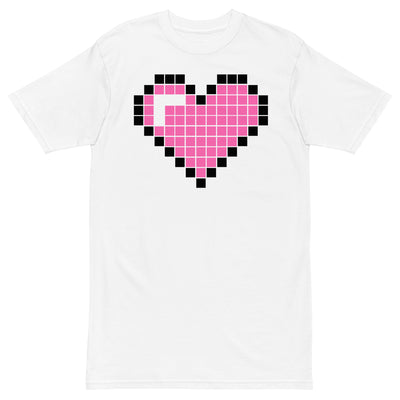 DIGITAL HEART - PINK Men’s Premium T-Shirt - Beats 4 Hope