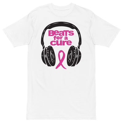 BEATS FOR A CURE Remix Premium T-Shirt - White / S - White / M - White / L - White / XL - White / 2XL - White / 3XL - White / 4XL