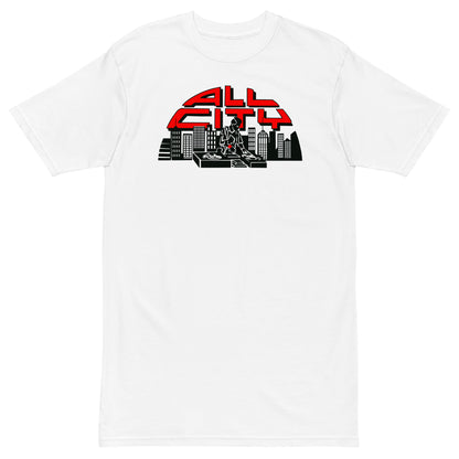 ALL CITY Records Premium T-Shirt - White / S - White / M - White / L - White / XL - White / 2XL - White / 3XL - White / 4XL