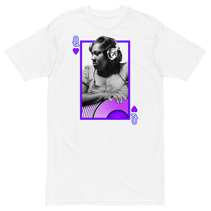 Purple Pam - Queen of the Turntable Unisex T-Shirt - White / S - White / M - White / L - White / XL - White / 2XL - White / 3XL - White / 4XL